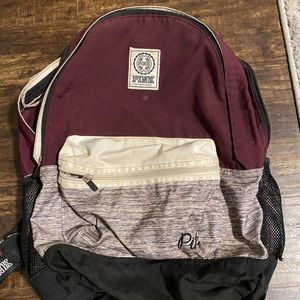 Maroon PINK backpack